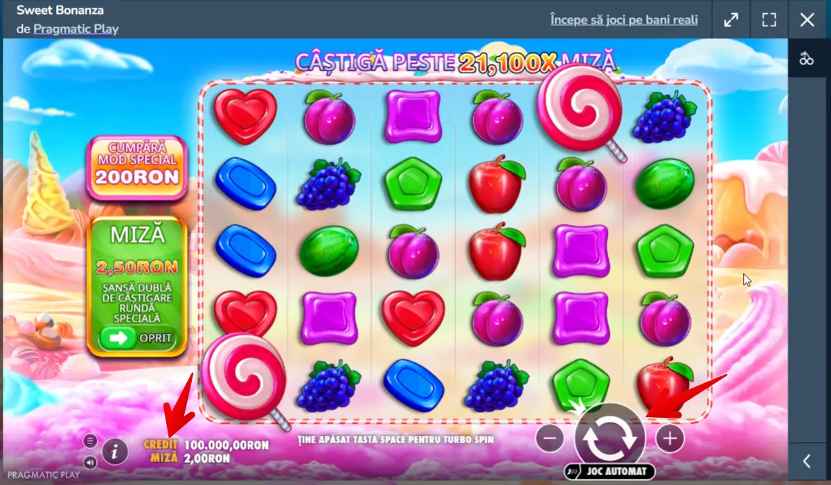 Sweet Bonanza Cazino RO